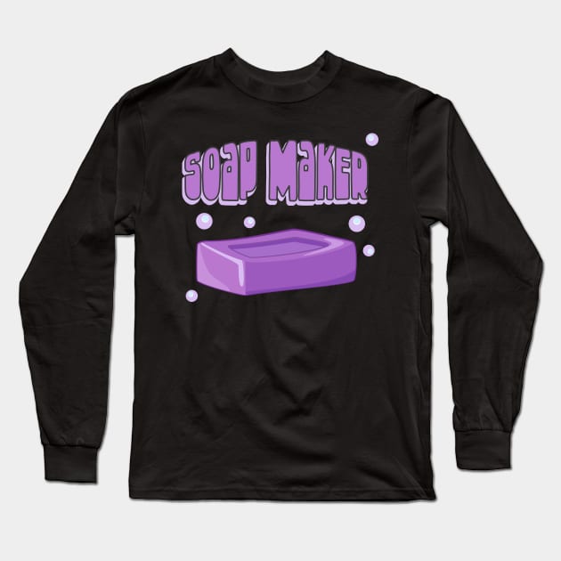 Soap Maker Bubbles Long Sleeve T-Shirt by Foxxy Merch